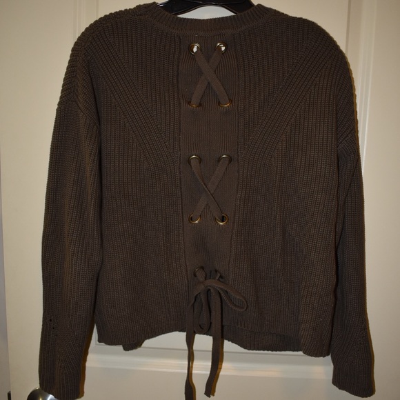 Army green Lucky Brand sweater - Picture 4 of 5